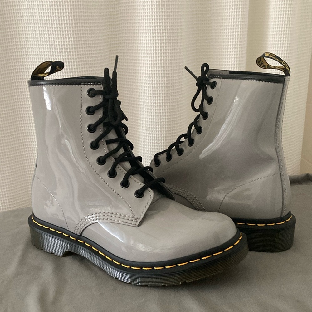 Dr Martens 1460 Lamper Lace-up Boot in Grey Women’s Size 8